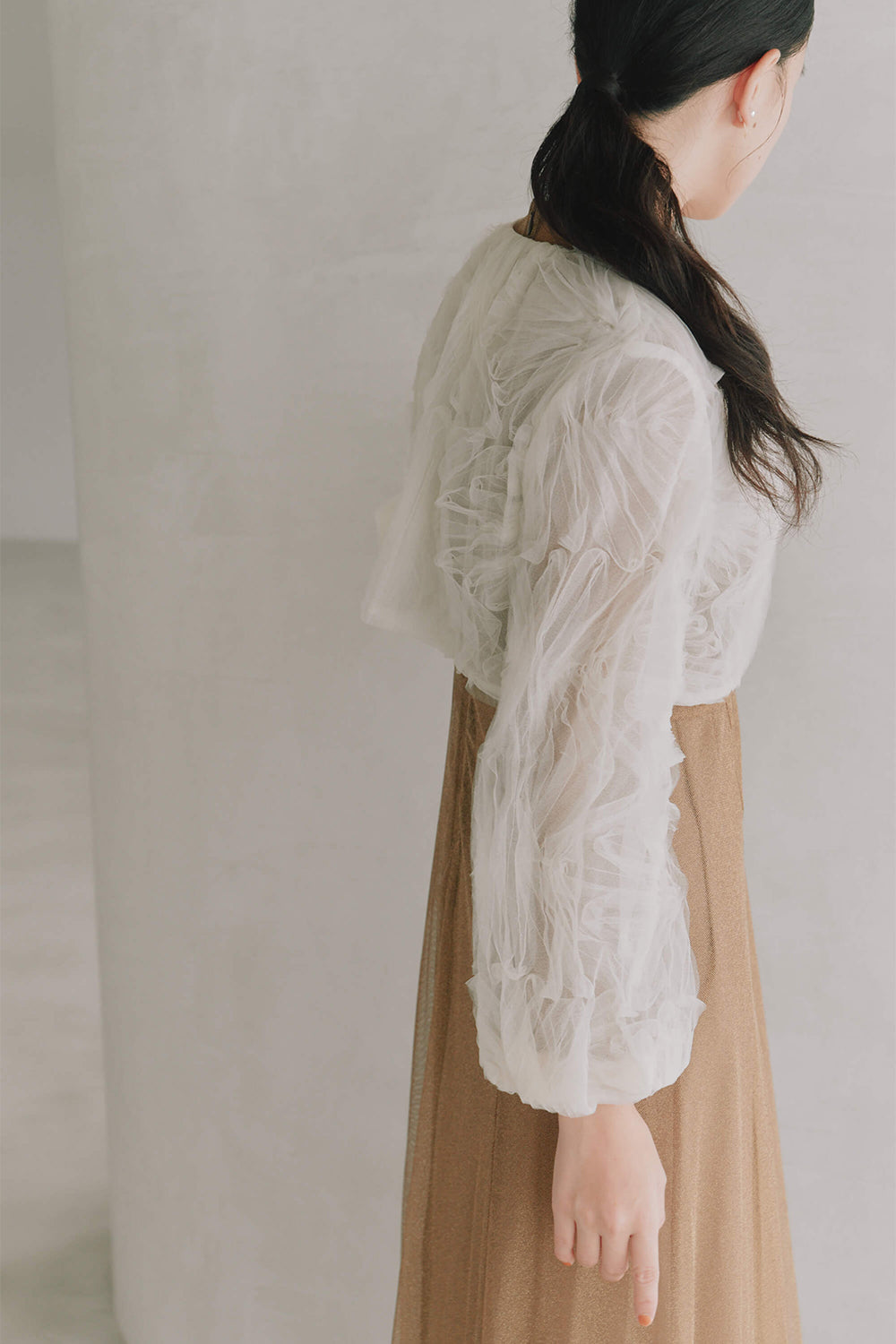 kaene公式オンラインストア チュールエンブロイダリーボレロ / 005348