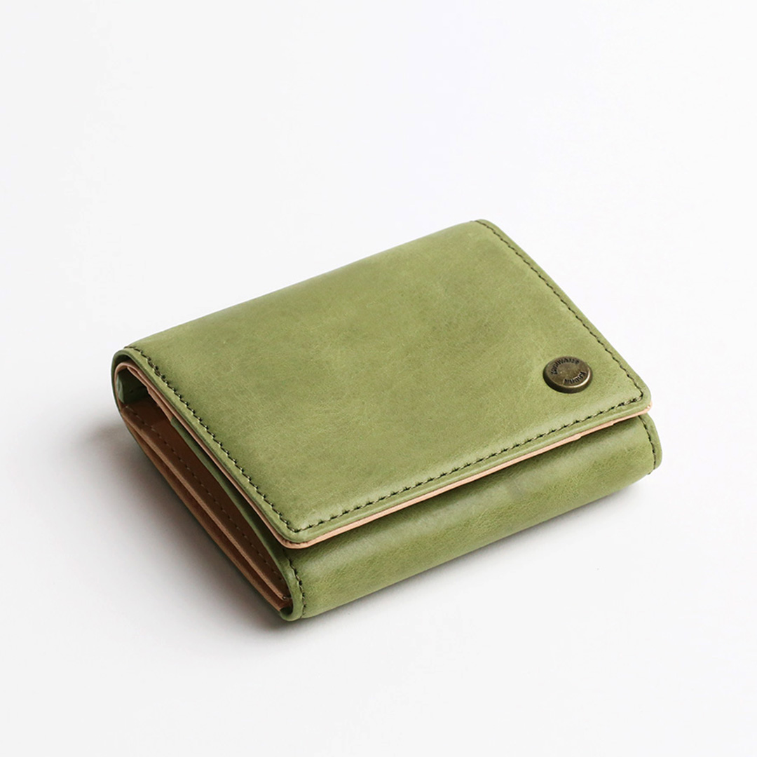 芳醇の革メロウ 二つ折りミニ財布 | 香久山鞄