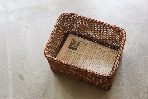 青森 あけび 収納かご (小松編み)