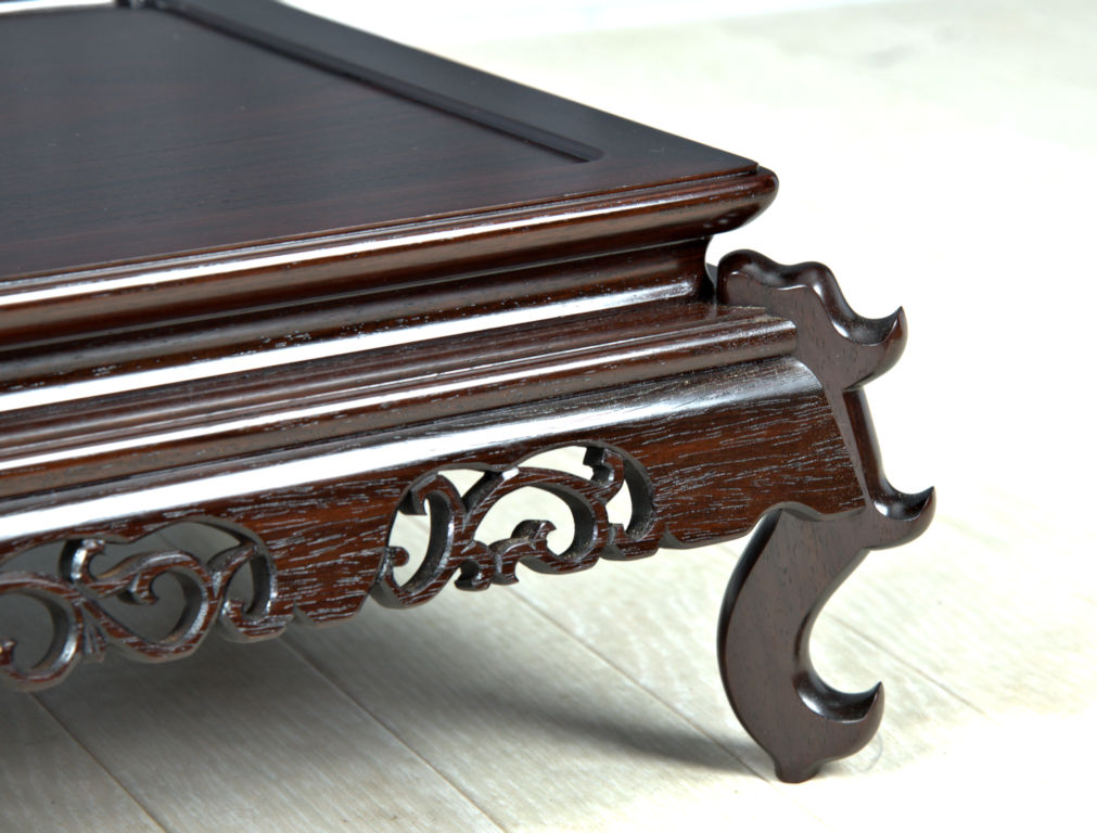 花台: 紫檀 平台 盆栽台 二重天 1.6尺 大阪唐木指物 no.8811 / 唐木