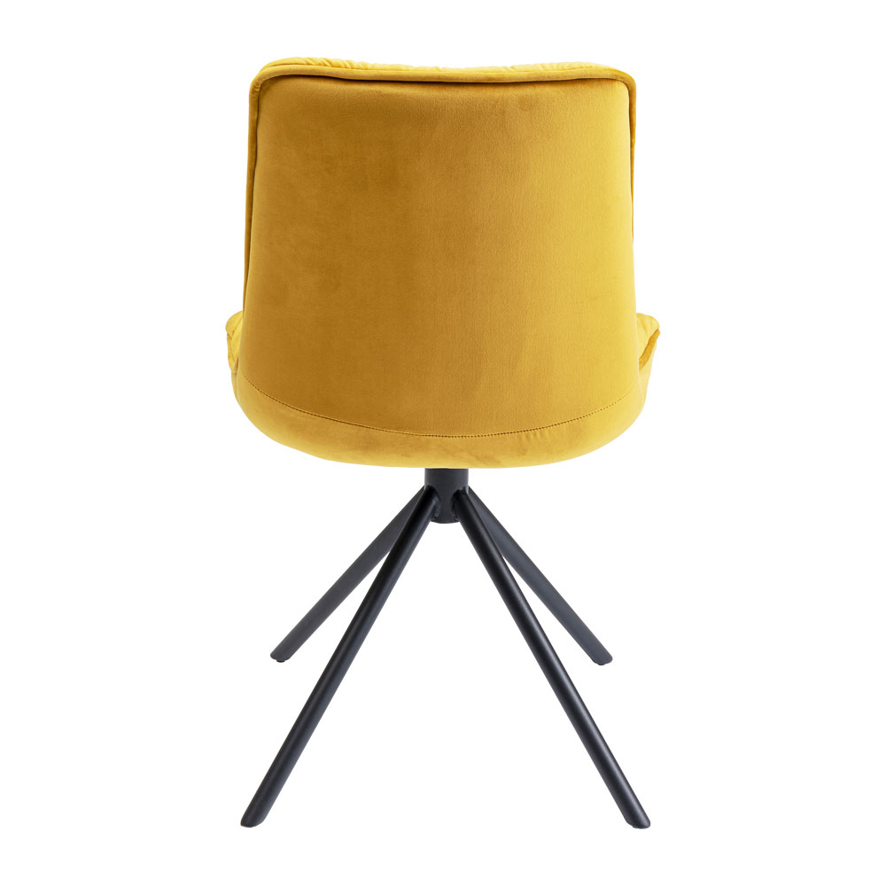 廃番】ミラ イエロー ダイニングチェア - ダイニングチェアの通販