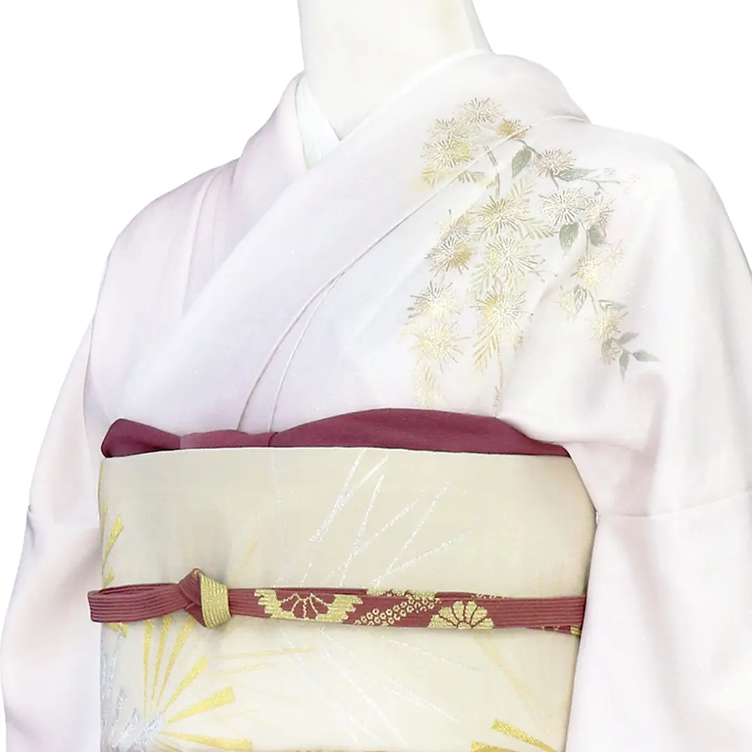 ZY-775 訪問着 金彩 手描き友禅 藤色 逸品 高級 正絹 ZY-775 訪問着