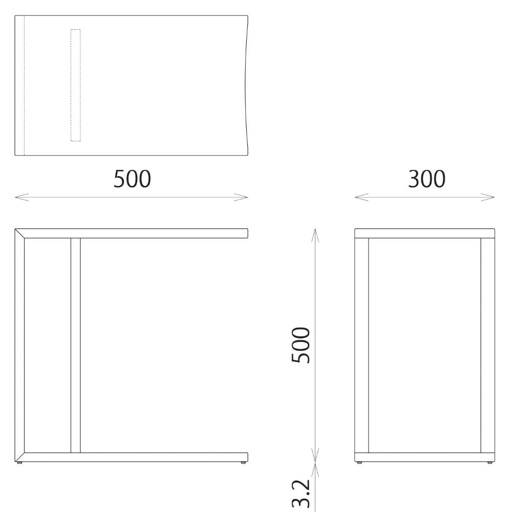 SELECTION サイドテーブル EYT97A(オーク) – 柏木工株式会社オンライン
