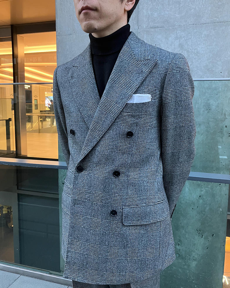 グレンチェックスーツ 銀座6丁目店 梅田昌季 | オーダースーツのKASHIYAMA