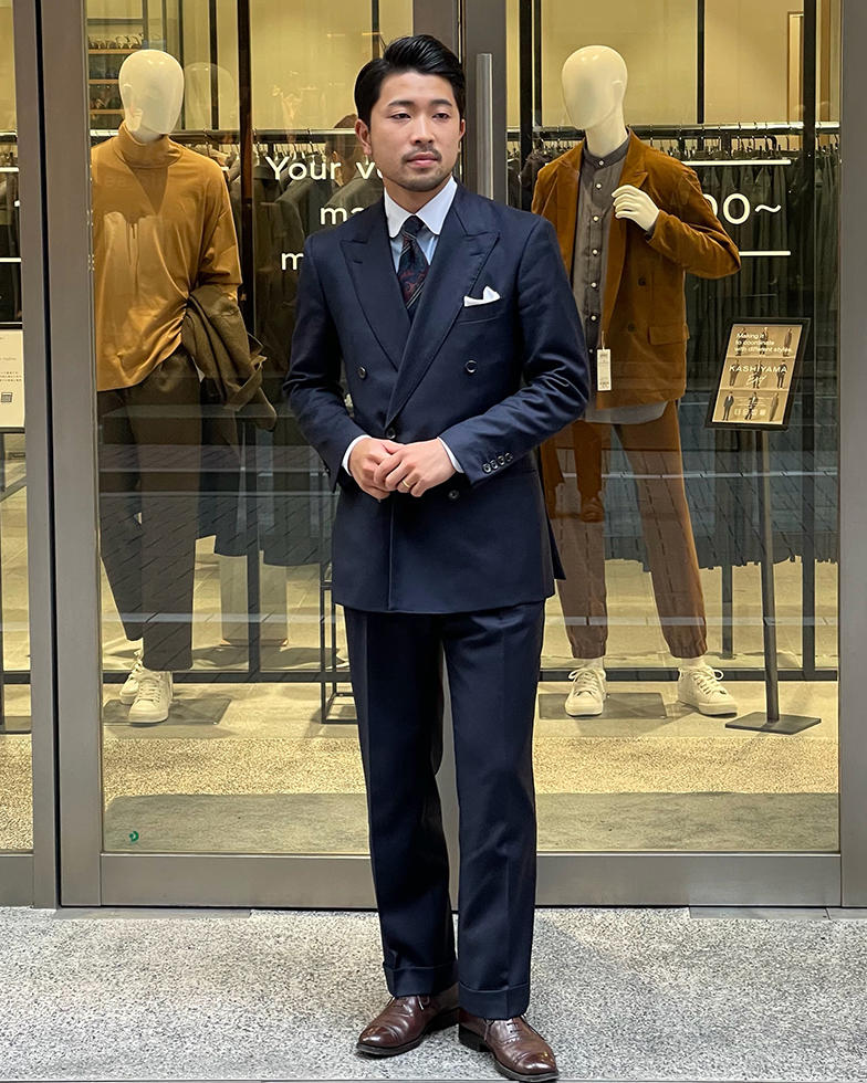 ダブルスーツ 銀座ベルビア館 板垣祐輝 | オーダースーツのKASHIYAMA