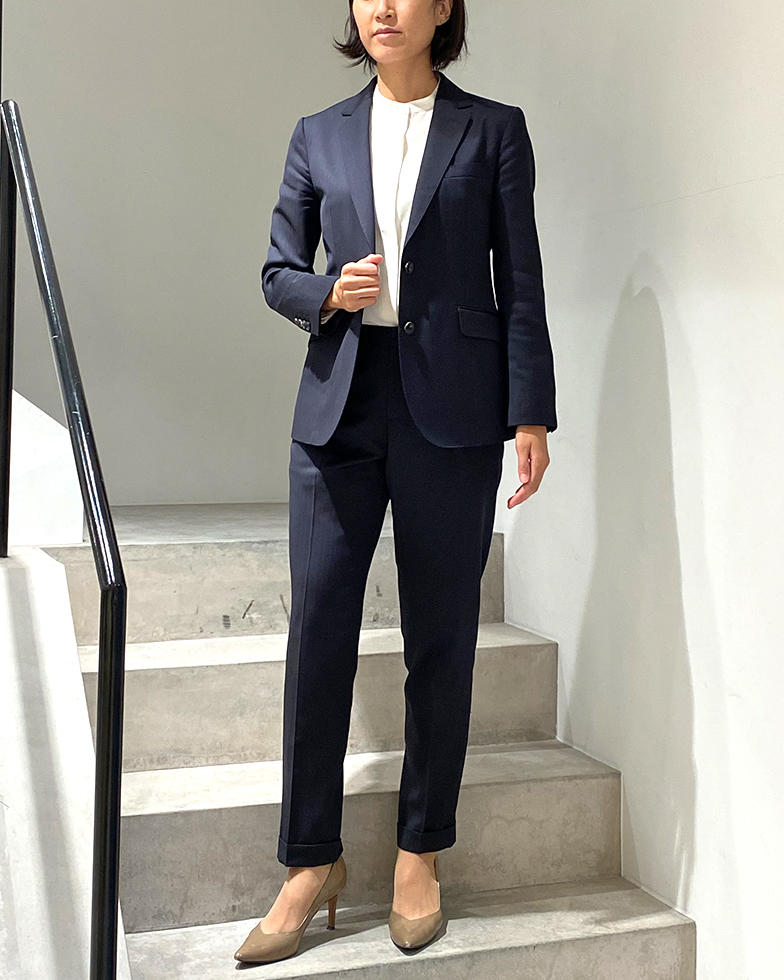 ネイビーストライプスーツ 新宿東口店 M.K | オーダースーツのKASHIYAMA