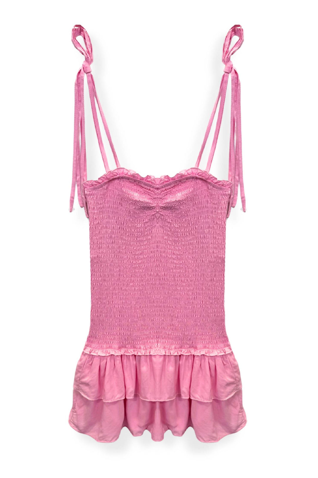 TWEEN MERI SMOCKED DRESS WITH RUFFLE SKIRT – KatieJNYC