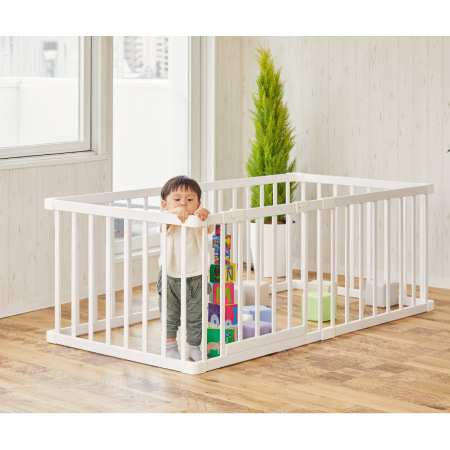 カトージ 木製ベビーサークル[扉付き] 正方形・長方形・L字型に