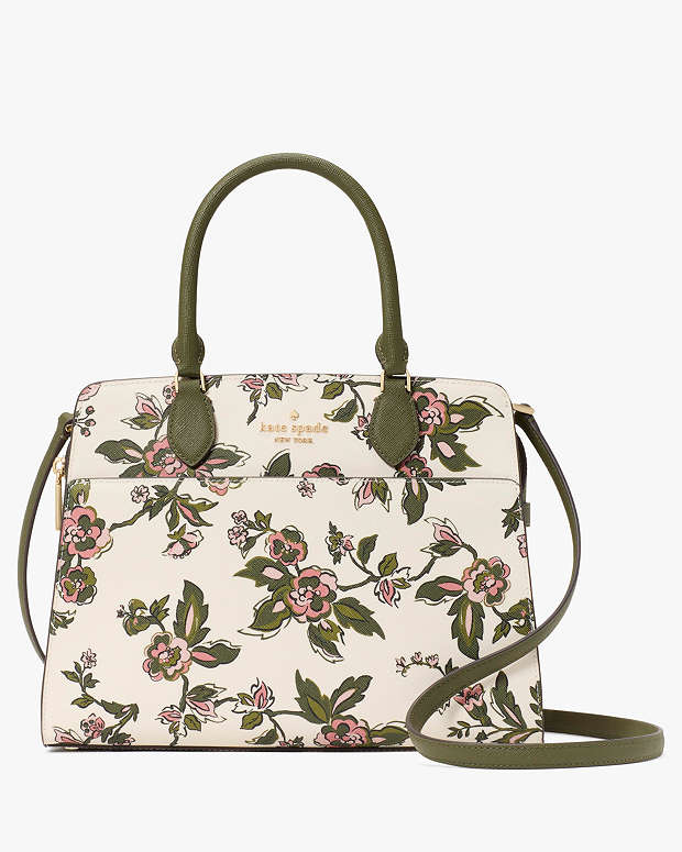 マディソン フォレスト ブルーム プリンテッド ミディアム サッチェル