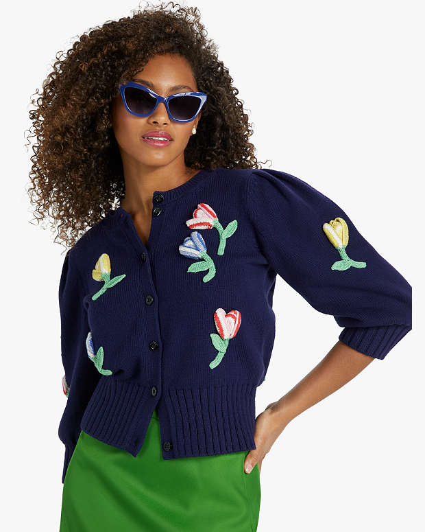 クロシェ フラワー カーディガン | ケイト・スペードニューヨーク