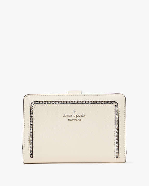 マディソン フェイク クリスタル インレイ ミディアム コンパクト バイ