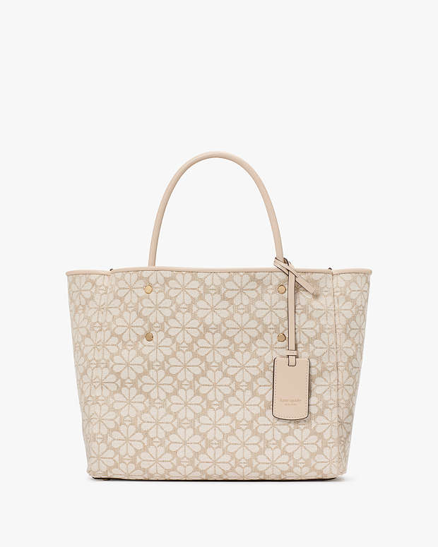 スペード フラワー ジャカード ミディアム エブリシング トート