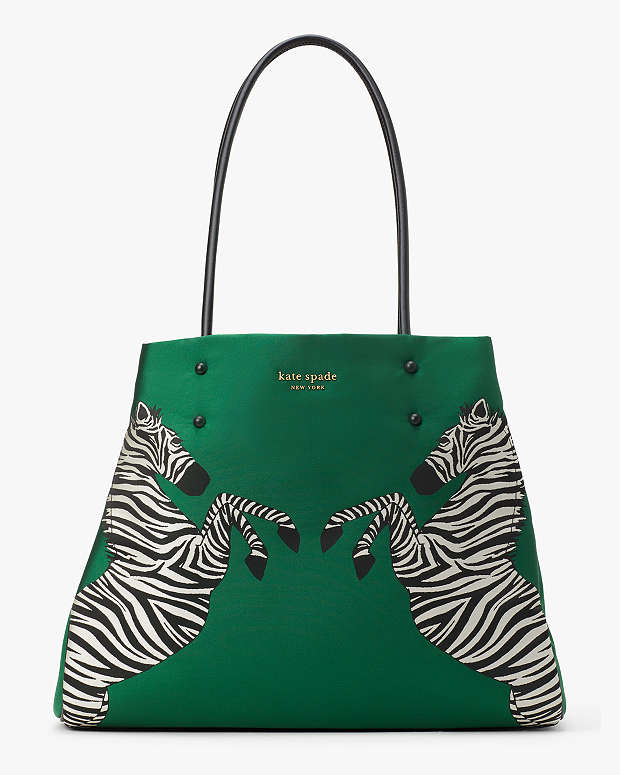 エブリシング ダンシング ゼブラ エンブロイダード ラージ トート