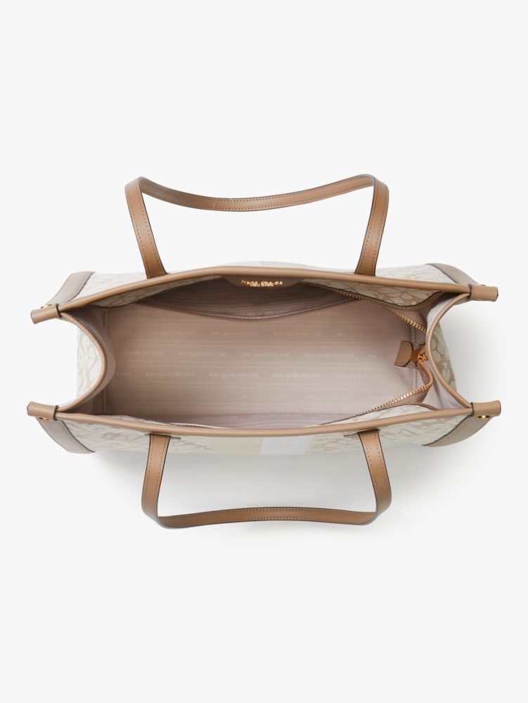 スペード フラワー ジャカード ストライプ マーケット ミディアム