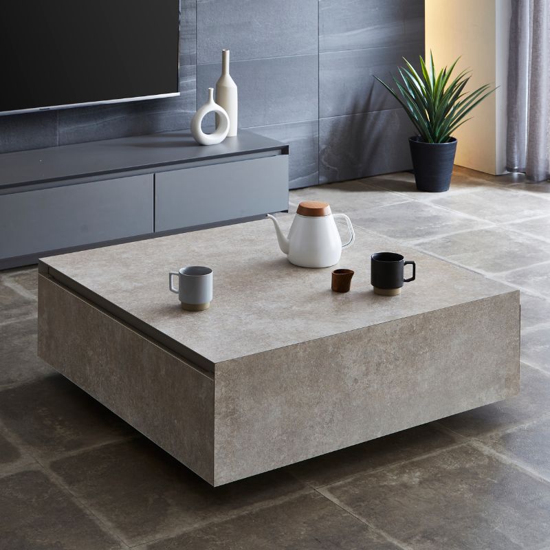 CRUNCH 】センターテーブル【 90cm・クランチダークグレー 】 – 河口