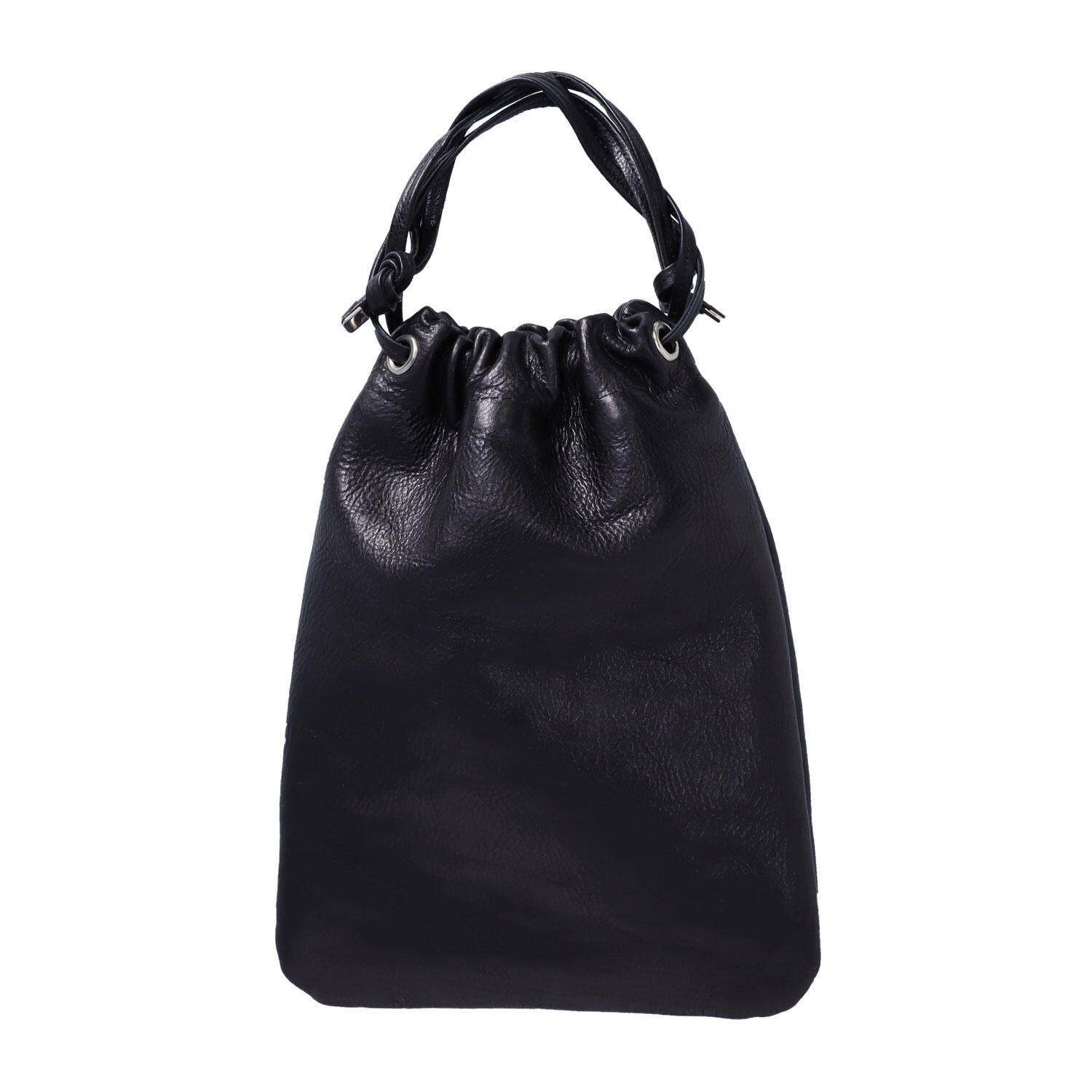 手持ち 牛革 マチ無し 巾着バッグ ミニバッグ | 株式会社 三竹産業