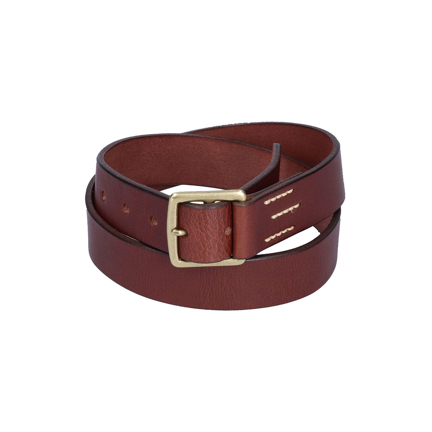 栃木レザー 33mm ステッチ入りベルト | 株式会社 三竹産業 | Japan