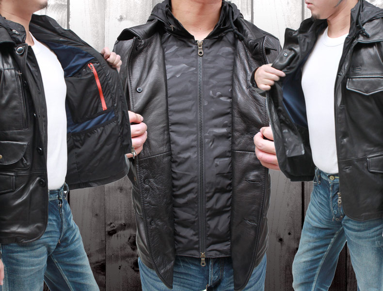 collectionPRIVEE? コレクションプリヴェ ヤギ革ジャケット46 PARADISE