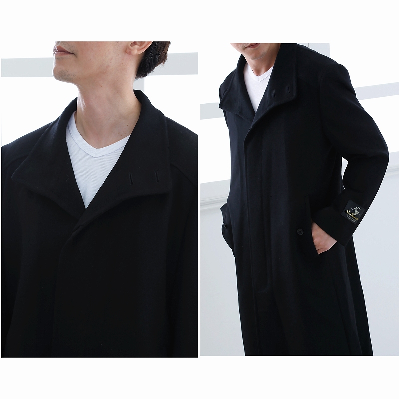カシミヤコート メンズ カシミヤ100% ロングコート スタンドカラー