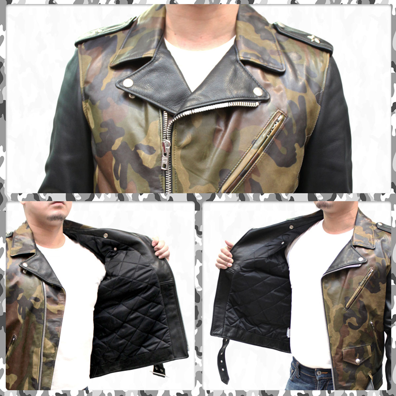 Schott #7418 611UST 牛革 ダブルライダースジャケット onestar