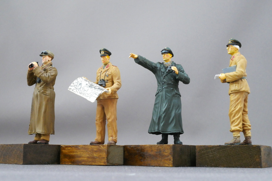 WWII 砂漠の狐 ドイツアフリカ軍団 ロンメル将軍＆将校 北アフリカ