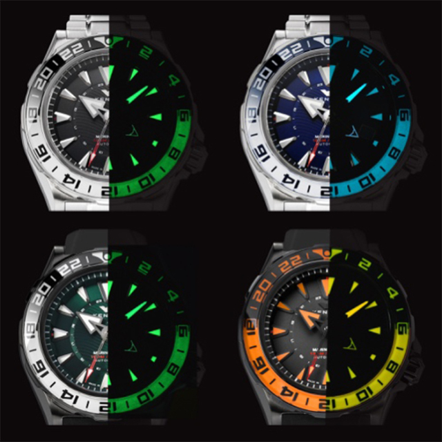 KENTEX マリンGMT ブルー メタルベルト／ MARINE GMT Blue Metal band