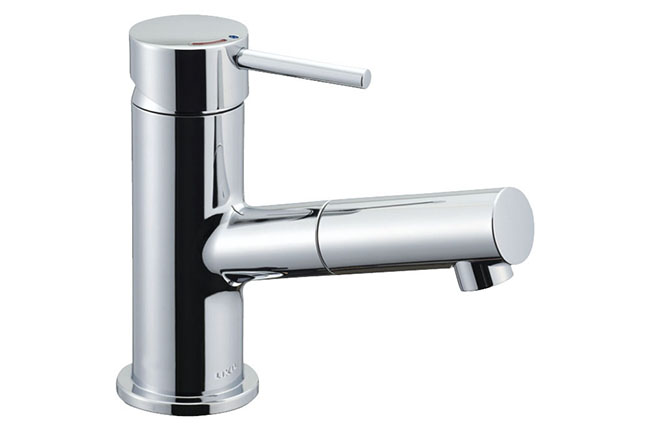 LIXIL eモダン(エコハンドル) 吐水口引出式シングルレバー混合水栓