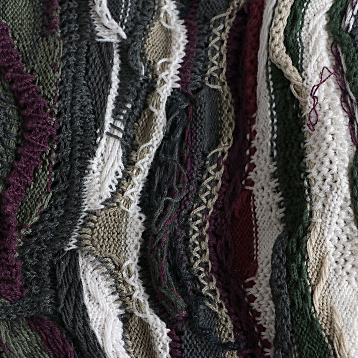 COOGI クージー 総柄 3D コットン ニット セーター Australia製 古着