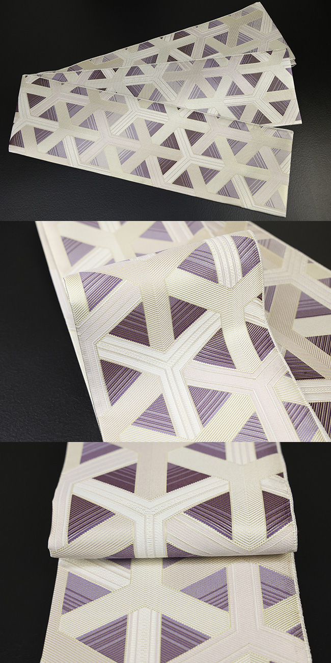 受注生産】あづまやオリジナル 博多織 西村織物 正絹 半幅帯 佐賀錦