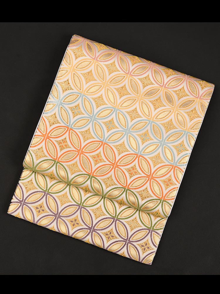 高級帯レンタル】obi-29-128 西陣織 七宝柄 サイズ 七宝｜KIMONO-PRO