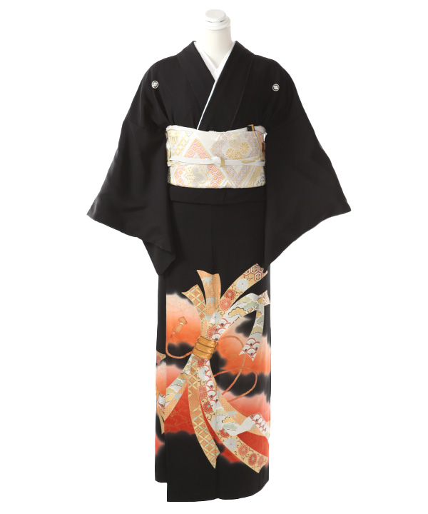 黒留袖レンタル｜束ね熨斗｜T0037｜M｜宅配着物レンタル・一式フル