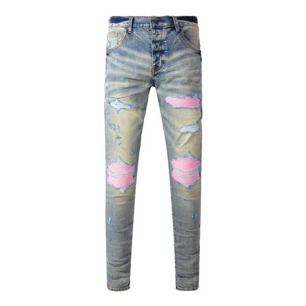 Amiri Damage Pink Repair Skinny Pants アミリ ダメージ ピンク