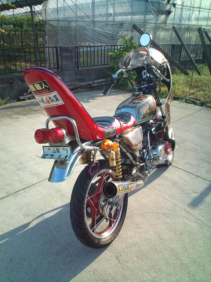 GT380 KING管メガホン EX35Фテール96Ф ステンレス - K