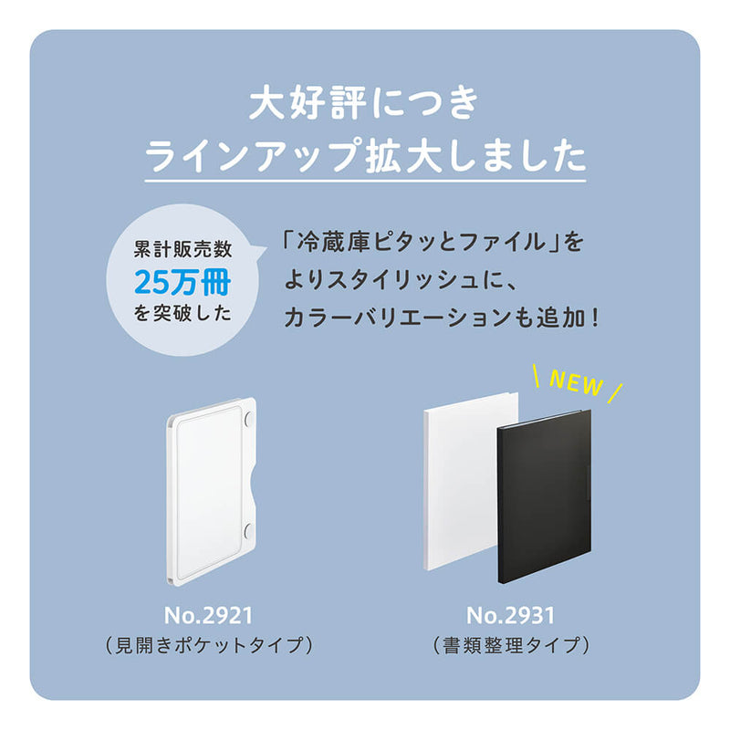 冷蔵庫ピタッとファイル（書類整理タイプ）2931【スキットマン