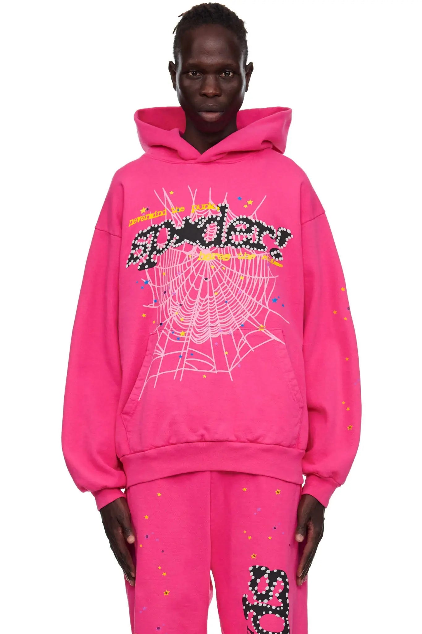 PINK P*NK V2 HOODIE | SP5DER | KING SPIDER