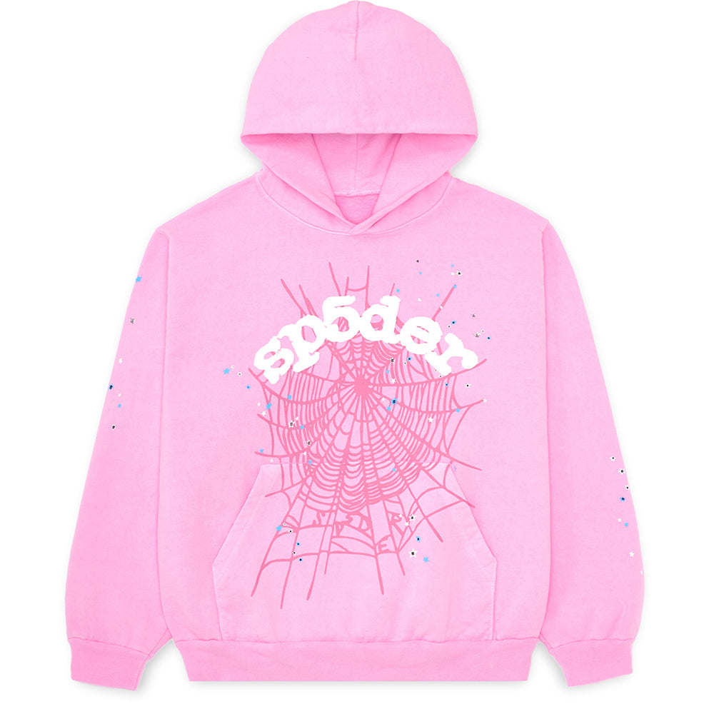 PINK OG WEB HOODIE | SP5DER | KING SPIDER