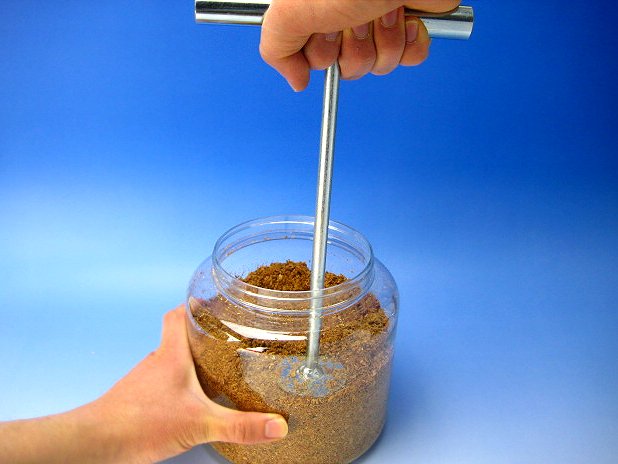 菌糸瓶詰めの定番T字ハンドプレスの販売