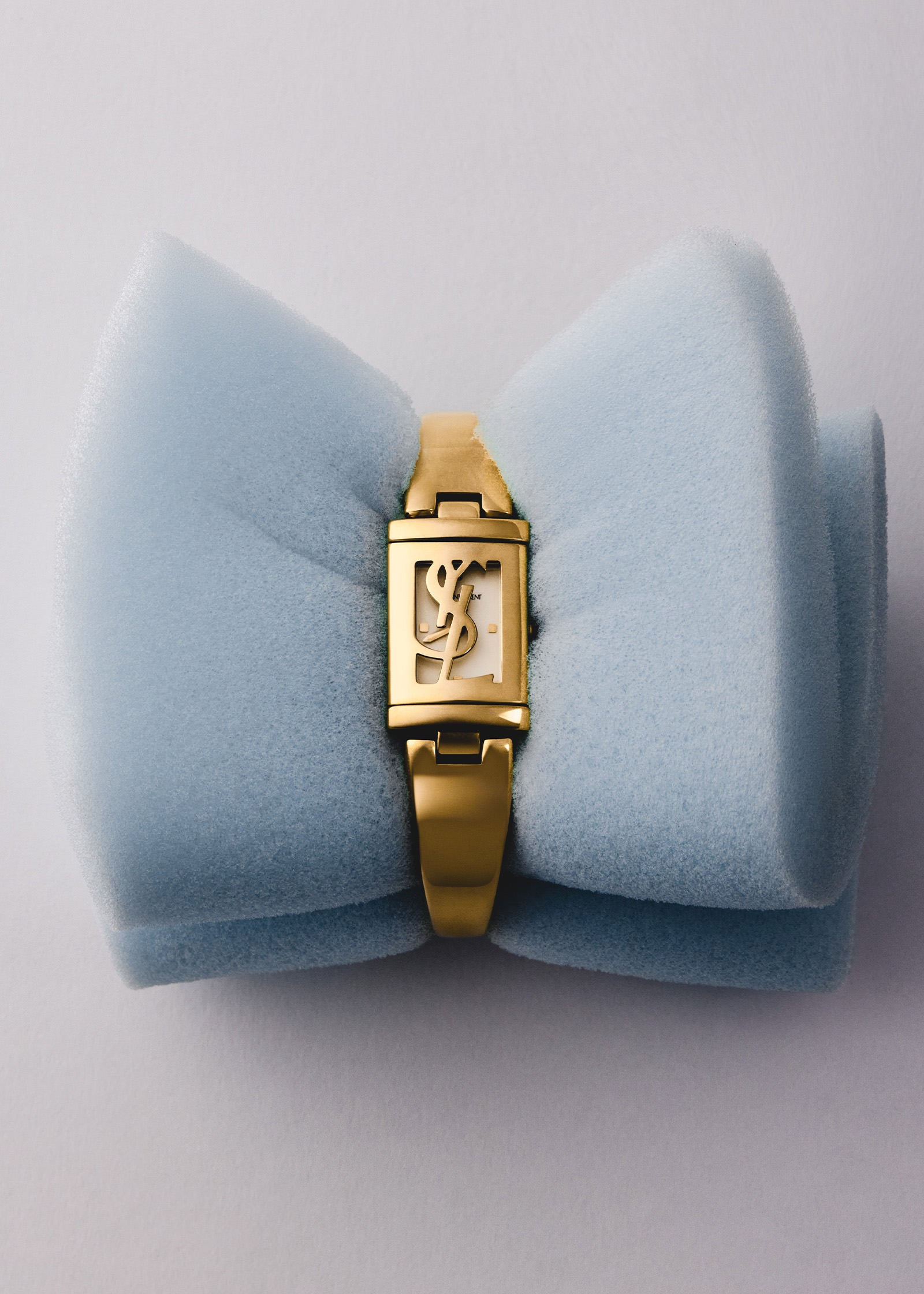 Vintage YSL Gold Bangle Watch
