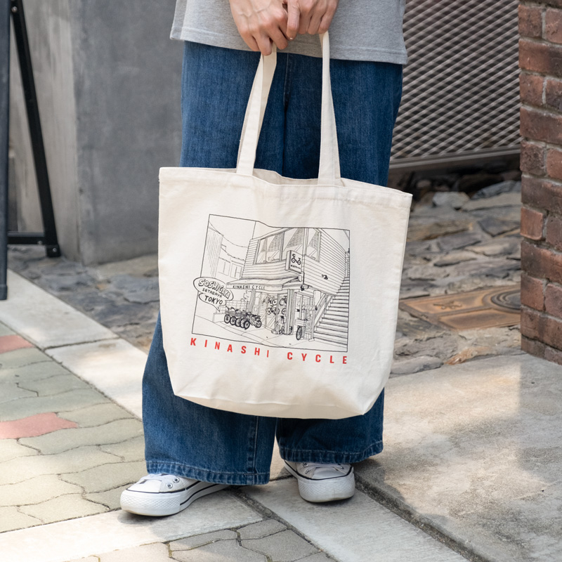 GENTIL BANDIT(コラボトートバッグ/赤ライン) | 木梨サイクル