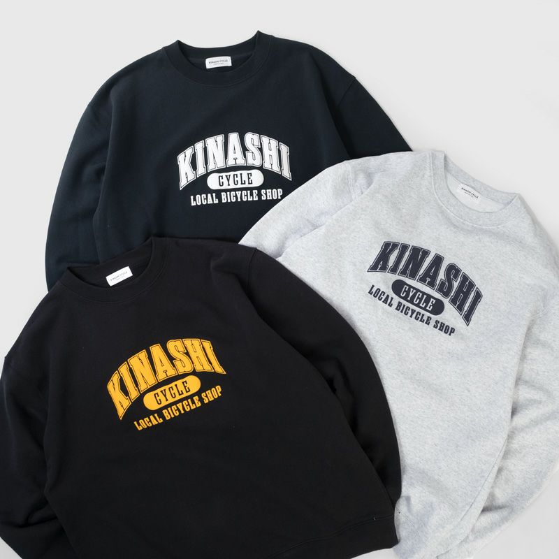 クルーネックスウェット（カレッジロゴ） | 木梨サイクル