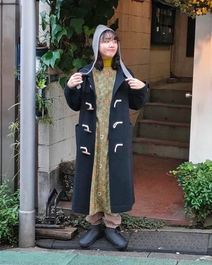 地味見えしない！定番ダッフルコートの着こなしテク【yuni ニシワキ