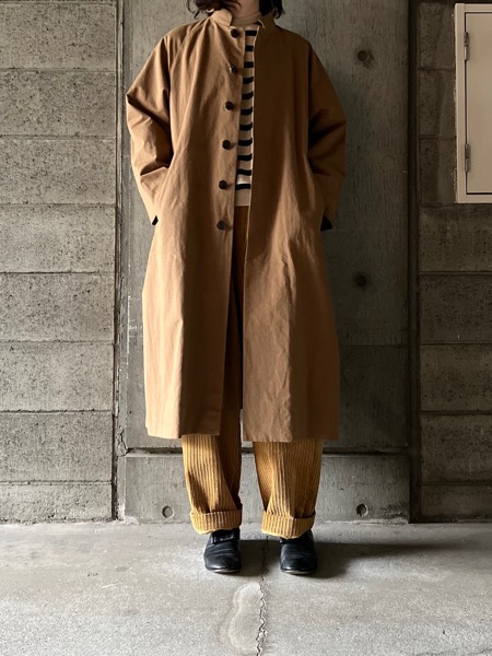 atelier naruse アトリエナルセ / コットンヘンプスタンドカラーコート