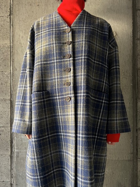 atelier naruse アトリエナルセ / タータンチェックツイードコクーン