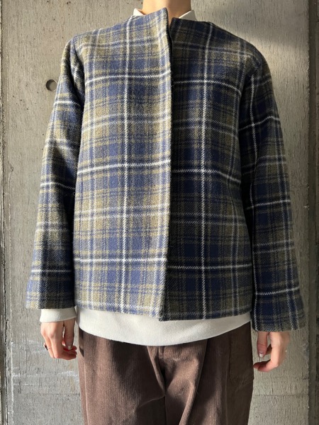 atelier naruse アトリエナルセ / タータンチェックツイードジャケット