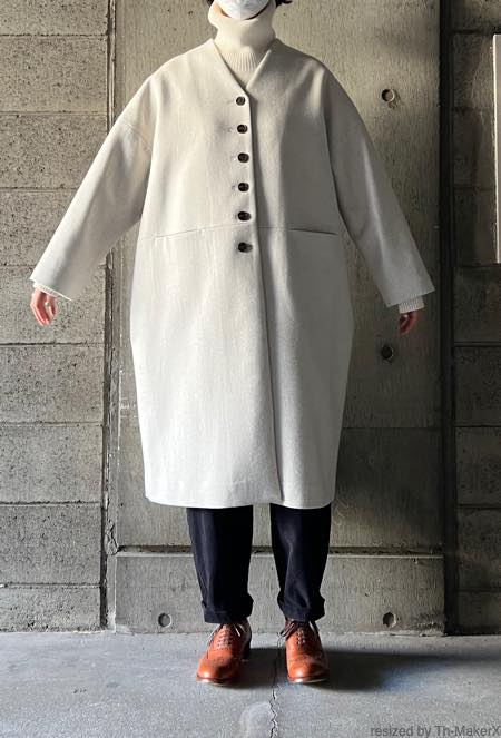 atelier naruse アトリエナルセ / メルトンウールコクーンコート【na