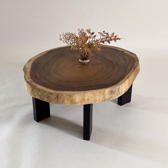 一枚板輪切り｜丸テーブル｜鬼童銘木（KIDOMEIMOKU） – 【公式】鬼童