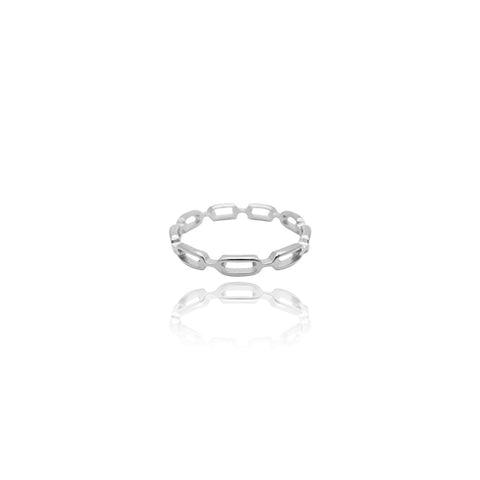 KIKICHIC | NYC | Thin Chain Link Ring Stainless Steel Anti Tarnish