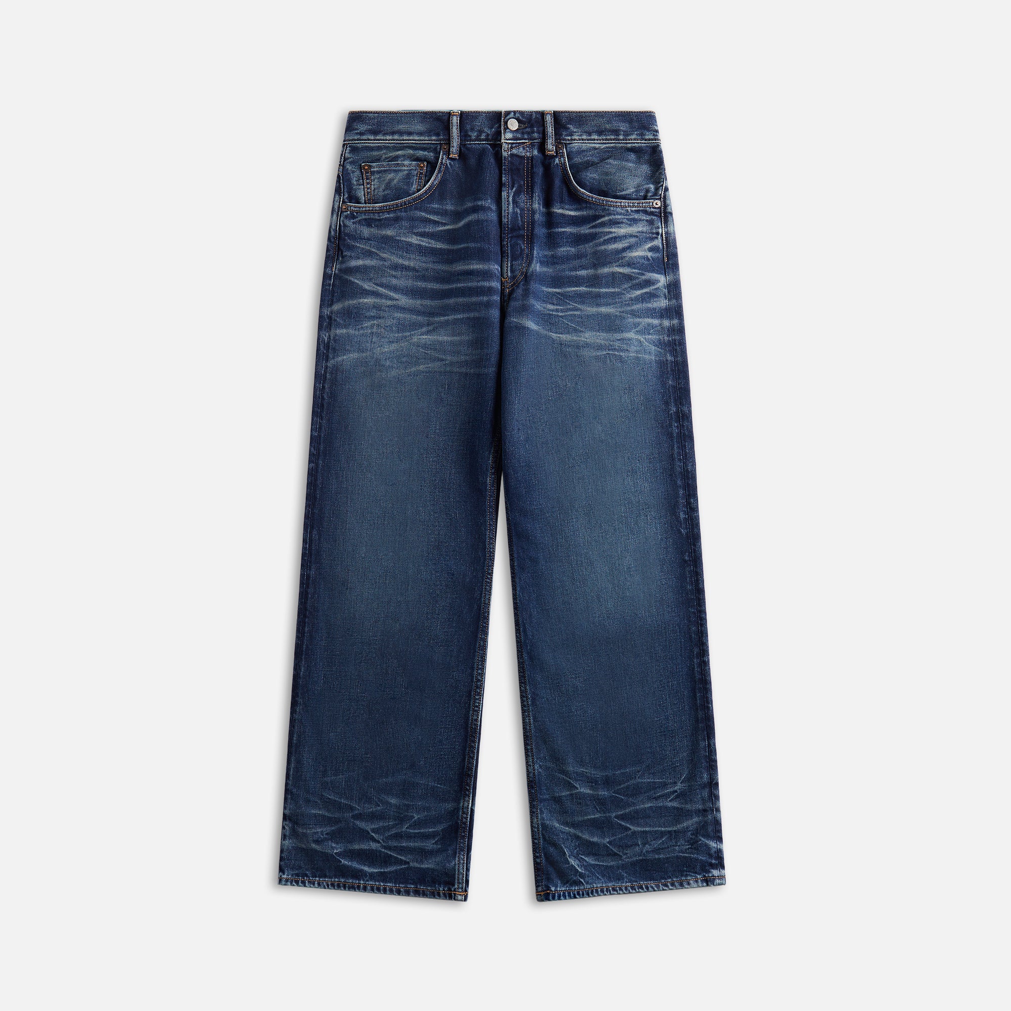 Acne Studios 2021M Broadway Jeans - Mid Blue – Kith