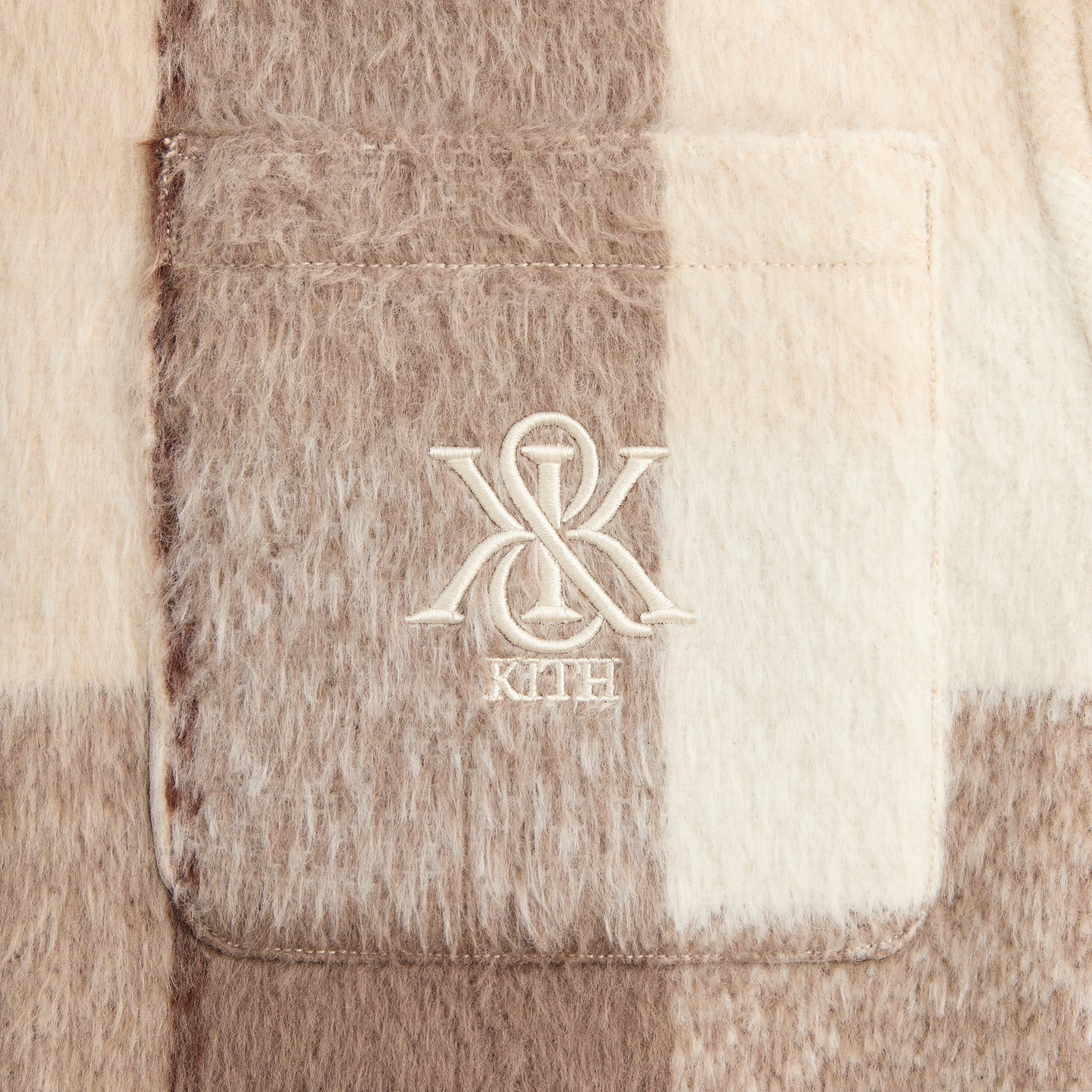 Kith Brushed Plaid Sheridan Shirt Jacket - Canvas