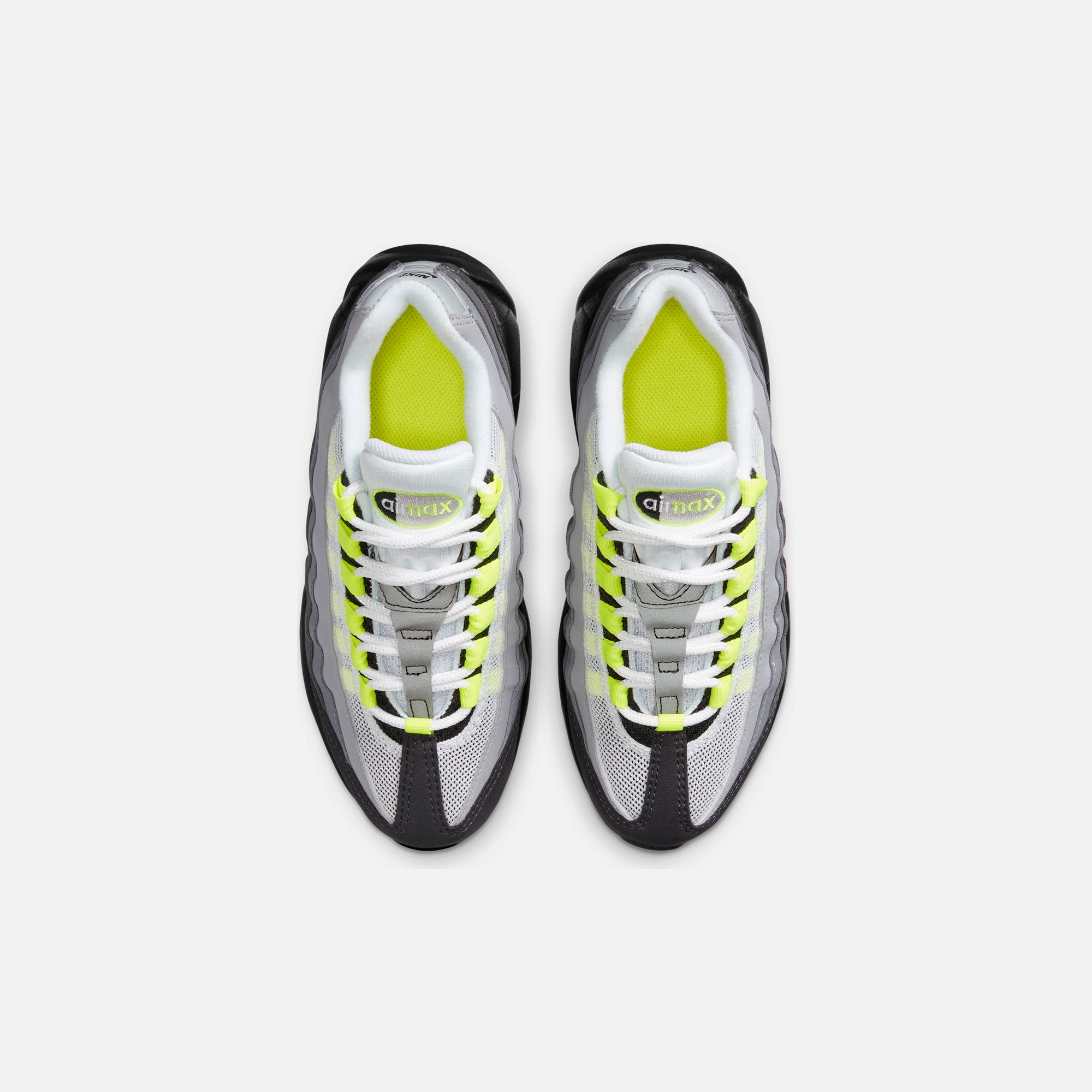 Nike Grade School Air Max 95 OG - Black / Neon Yellow / Light